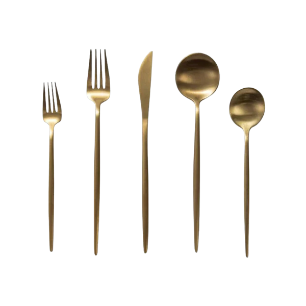 dishwasher safe gold flatware