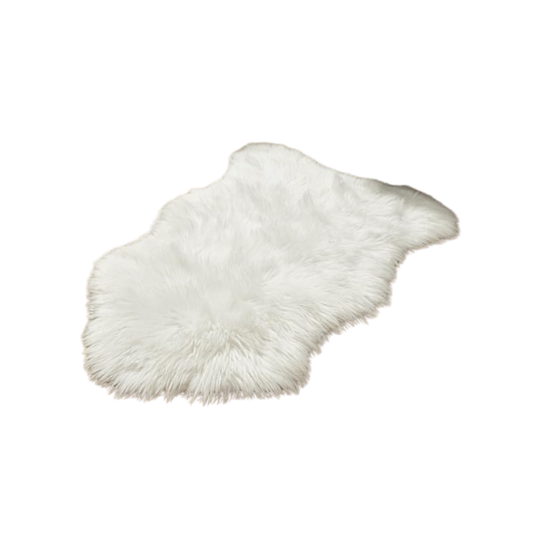 Faux sheepskin rug