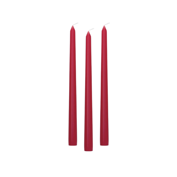 Red tapered candles