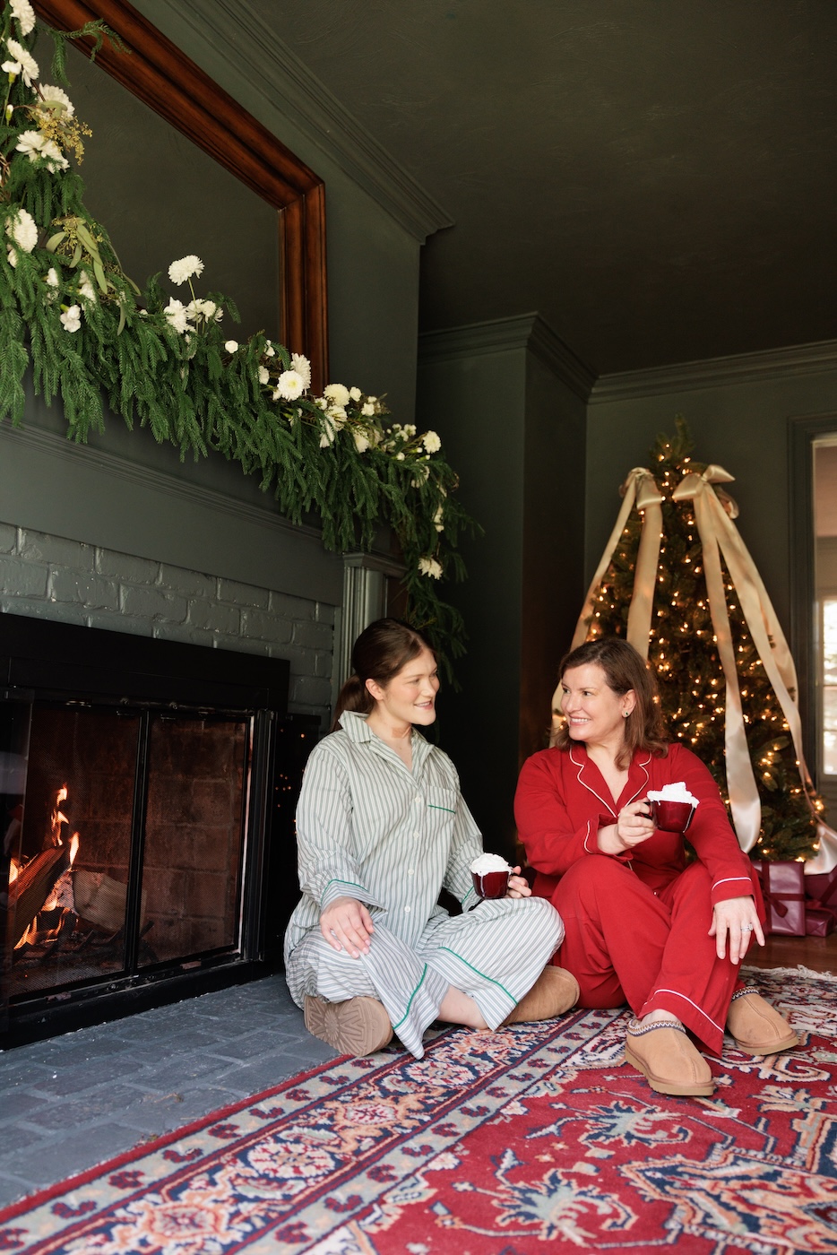 how to make a Christmas garland for the front door