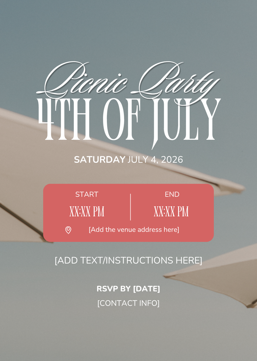 4th of July party invitations free