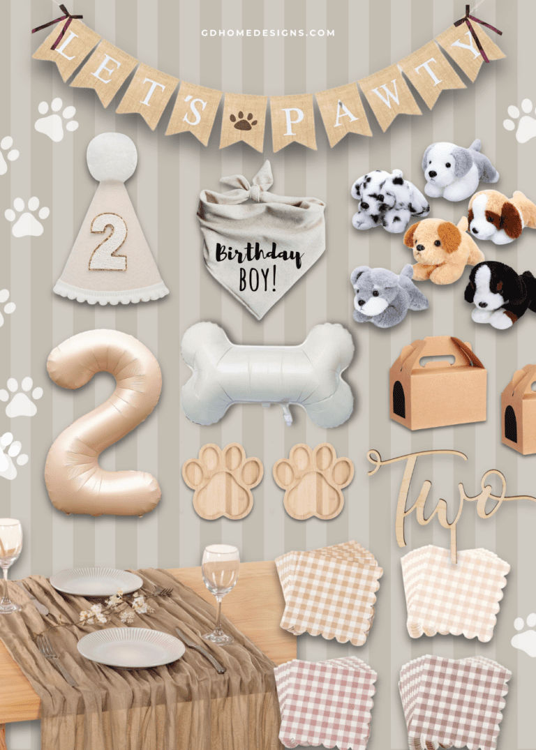 Dog party decorations