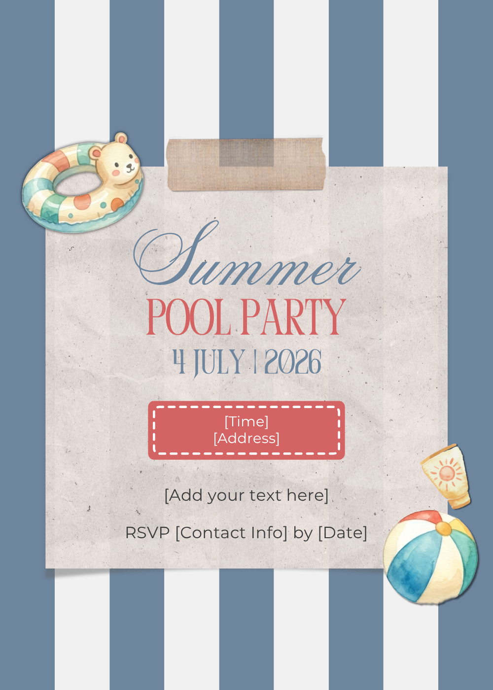 fourth of july party invitations