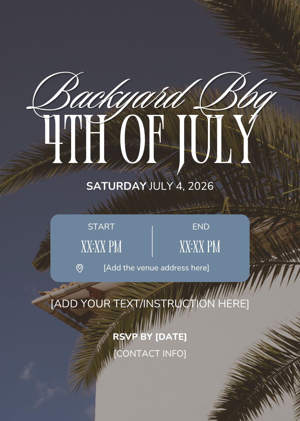 july 4th party invitations