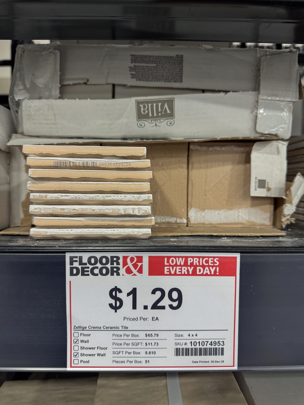 shower tile installation materials