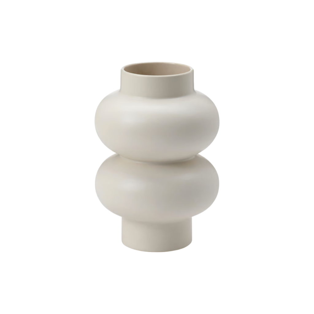 neutral vase arrangement